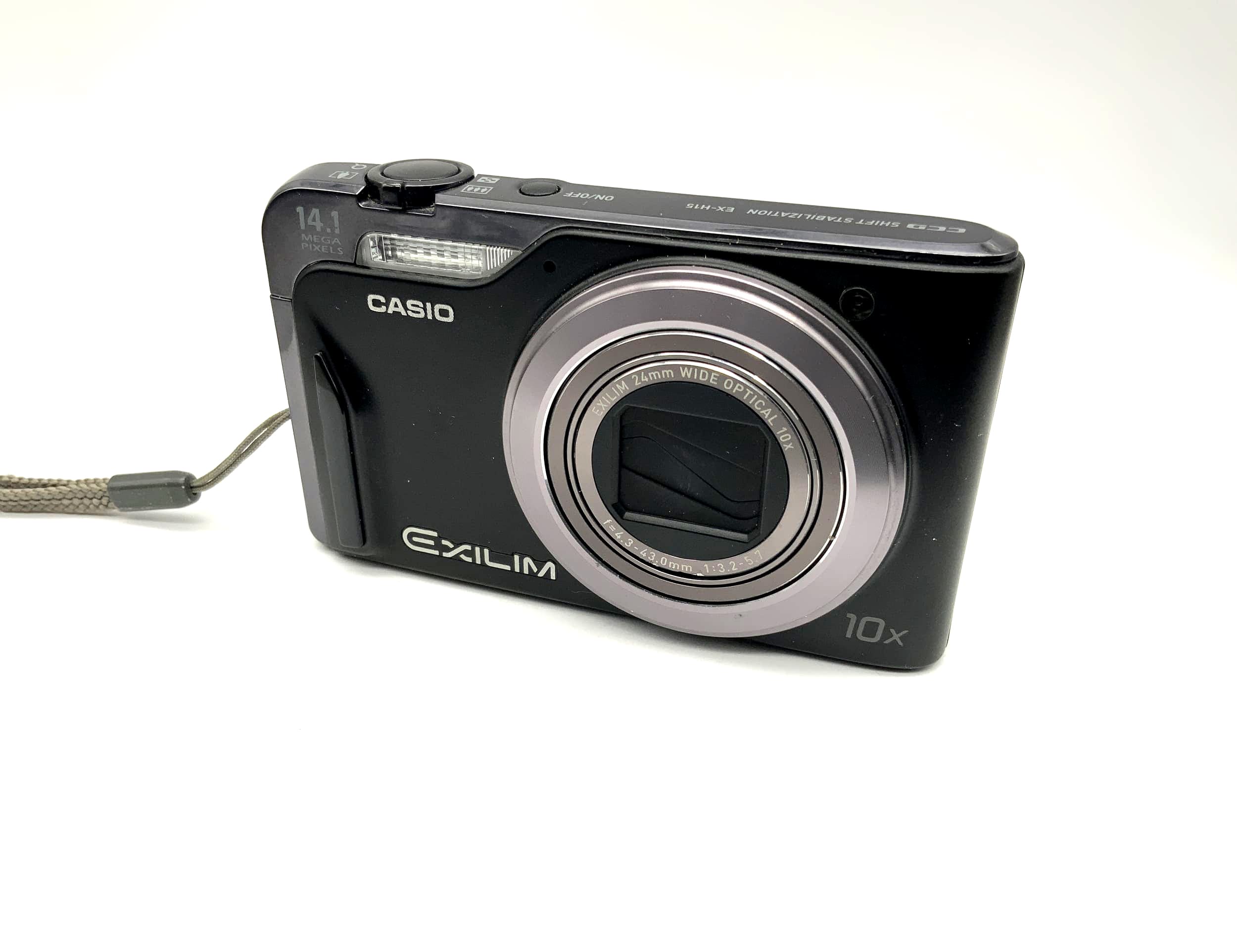 Casio EX-H15 mit 24mm Wide Optical 10x f=4.3-43.0mm 1:3.2-5.7 14.1 Mega Pixels