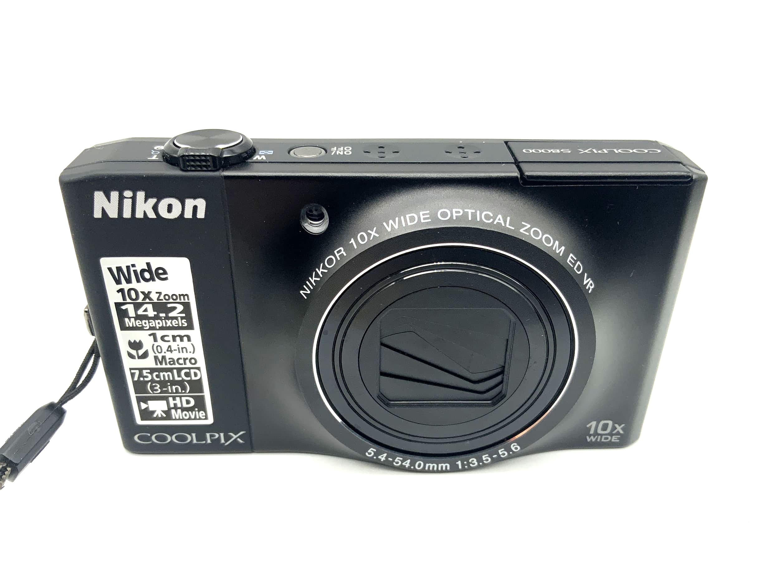 Nikon Coolpix S8000 mit Nikkor 10x Wide Optical Zoom ED VR 5.4-54.0mm 1:3.5-5.6