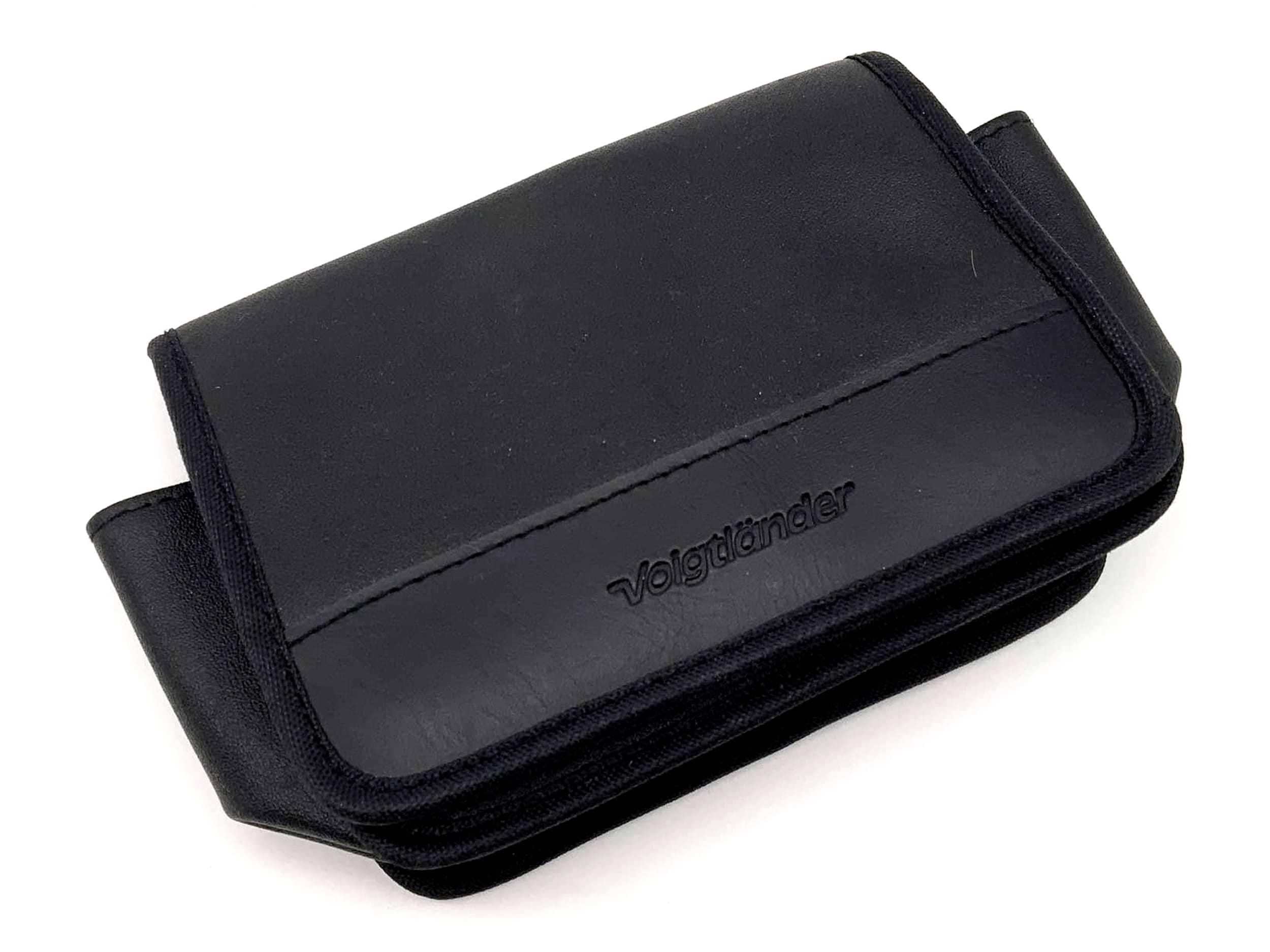 Voigtländer Leder Bereitschaftstasche schwarz Fototasche universell Kameratasche