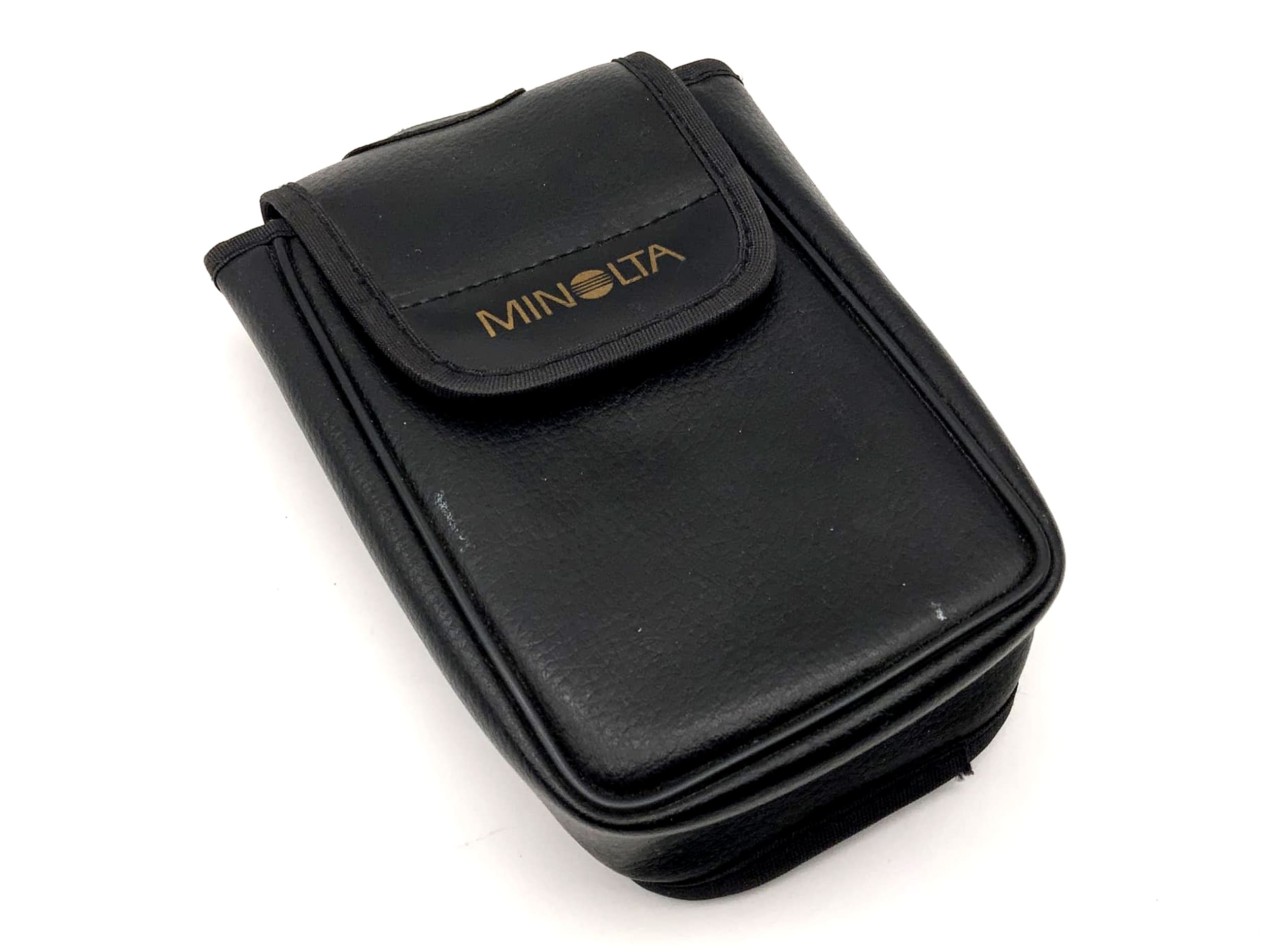 Minolta Leder Bereitschaftstasche schwarz Fototasche universell Kameratasche