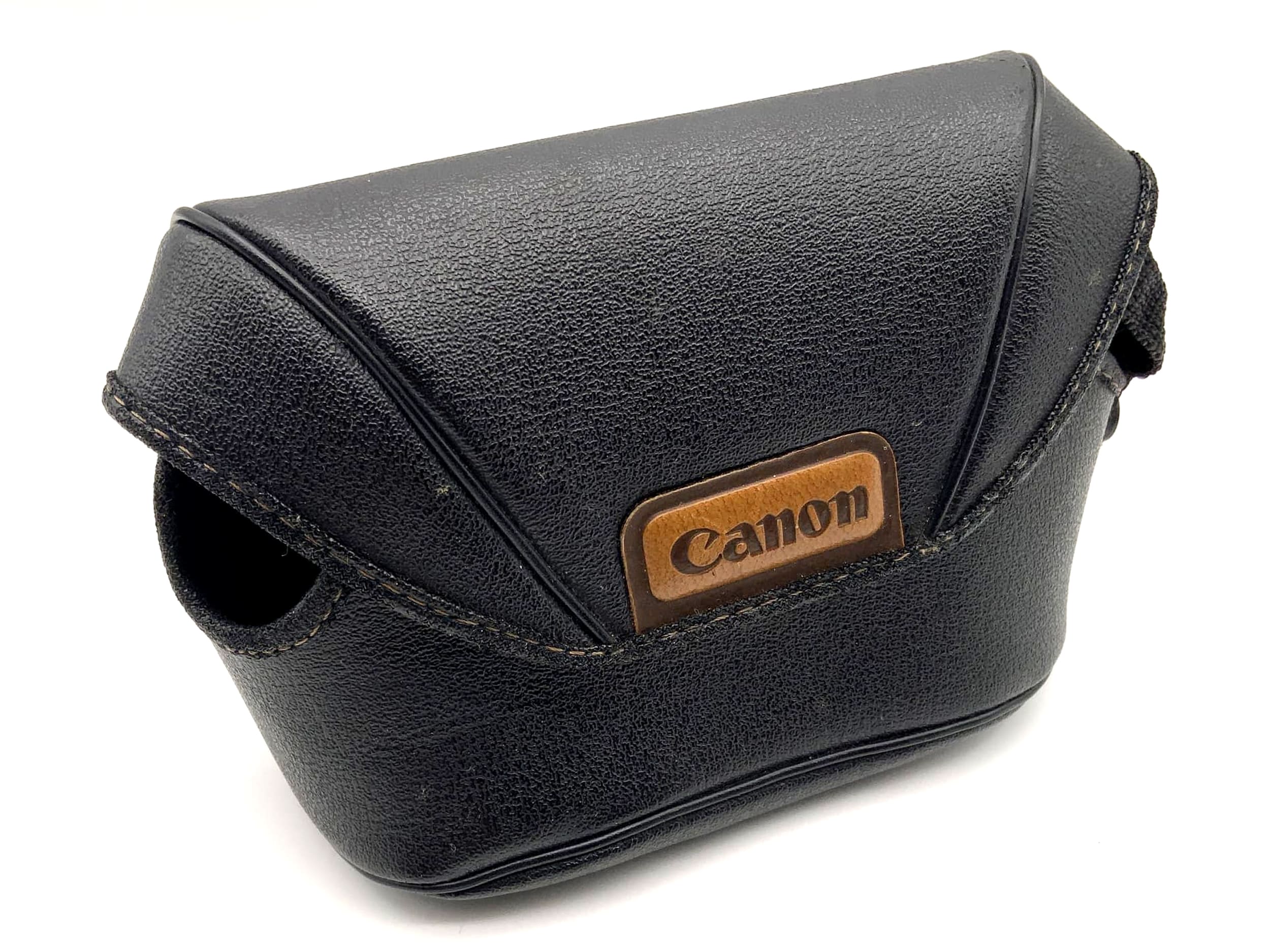 Canon Leder Bereitschaftstasche schwarz Fototasche universell Kameratasche