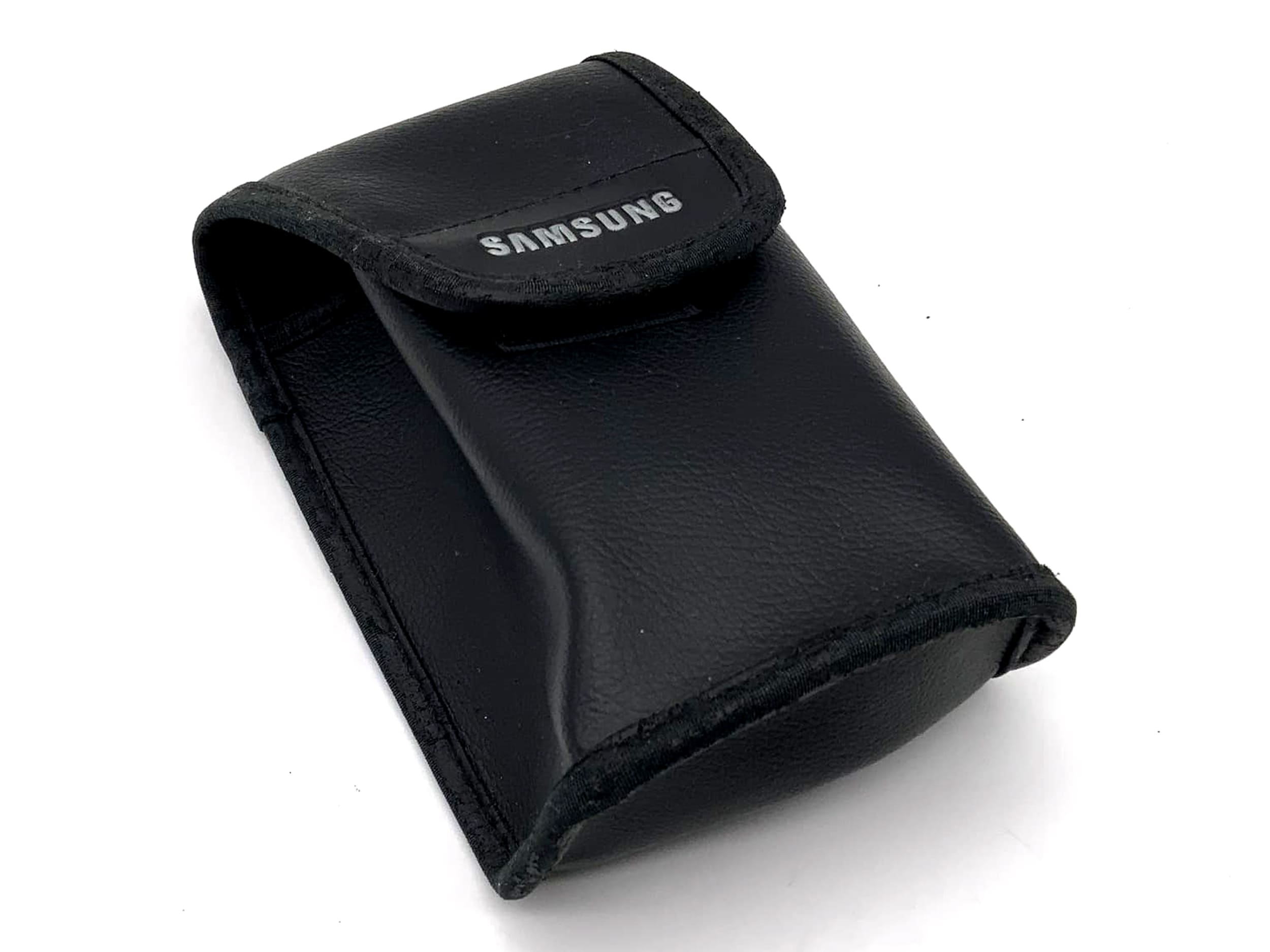 Samsung Leder Bereitschaftstasche schwarz Fototasche universell Kameratasche