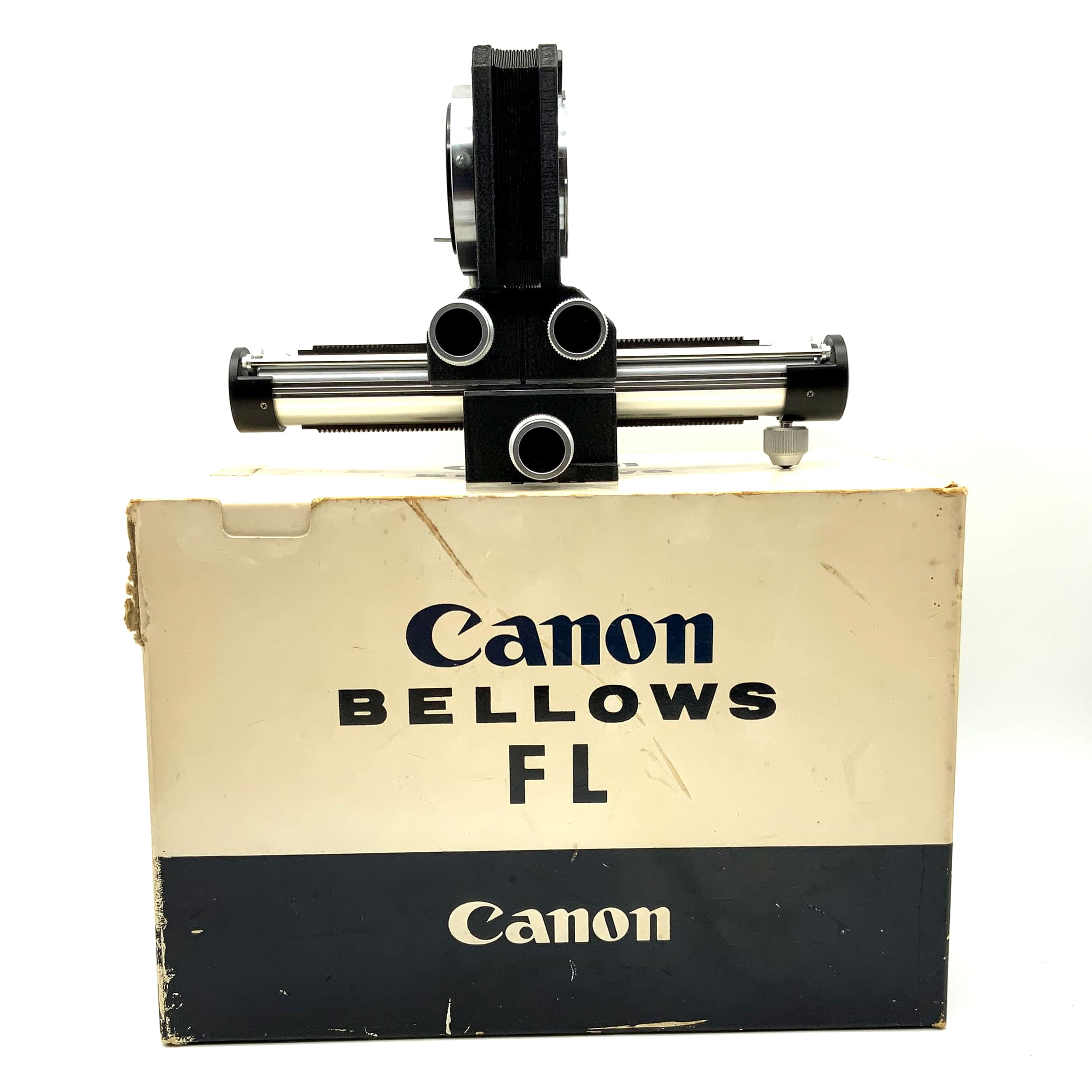 Canon Balgengerät Bellows FL schwarz Stufenloser Auszug mit OVP (Canon FD)
