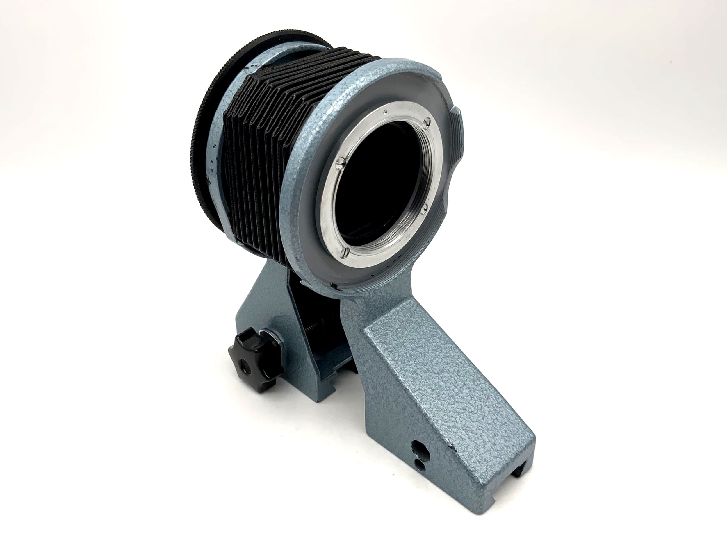 Pentacon Balgenaufsatz hellblau für Einstellschlitten Makrobalgen (M42)