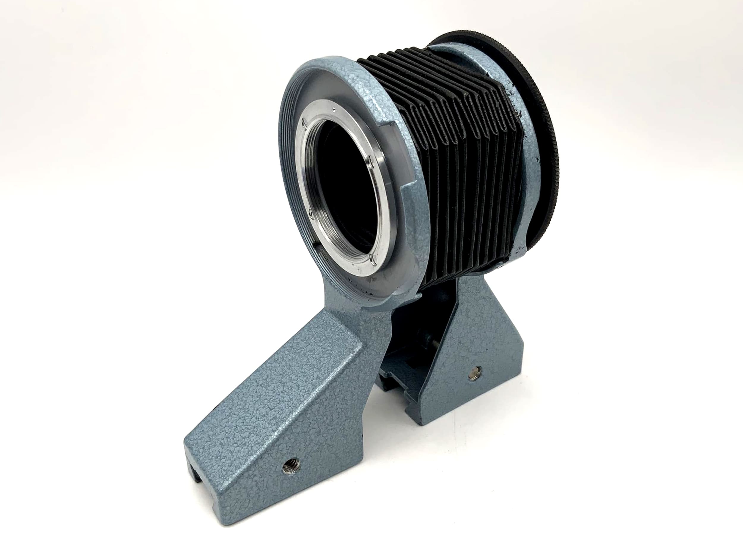 Pentacon Balgenaufsatz hellblau für Einstellschlitten Makrobalgen (M42)