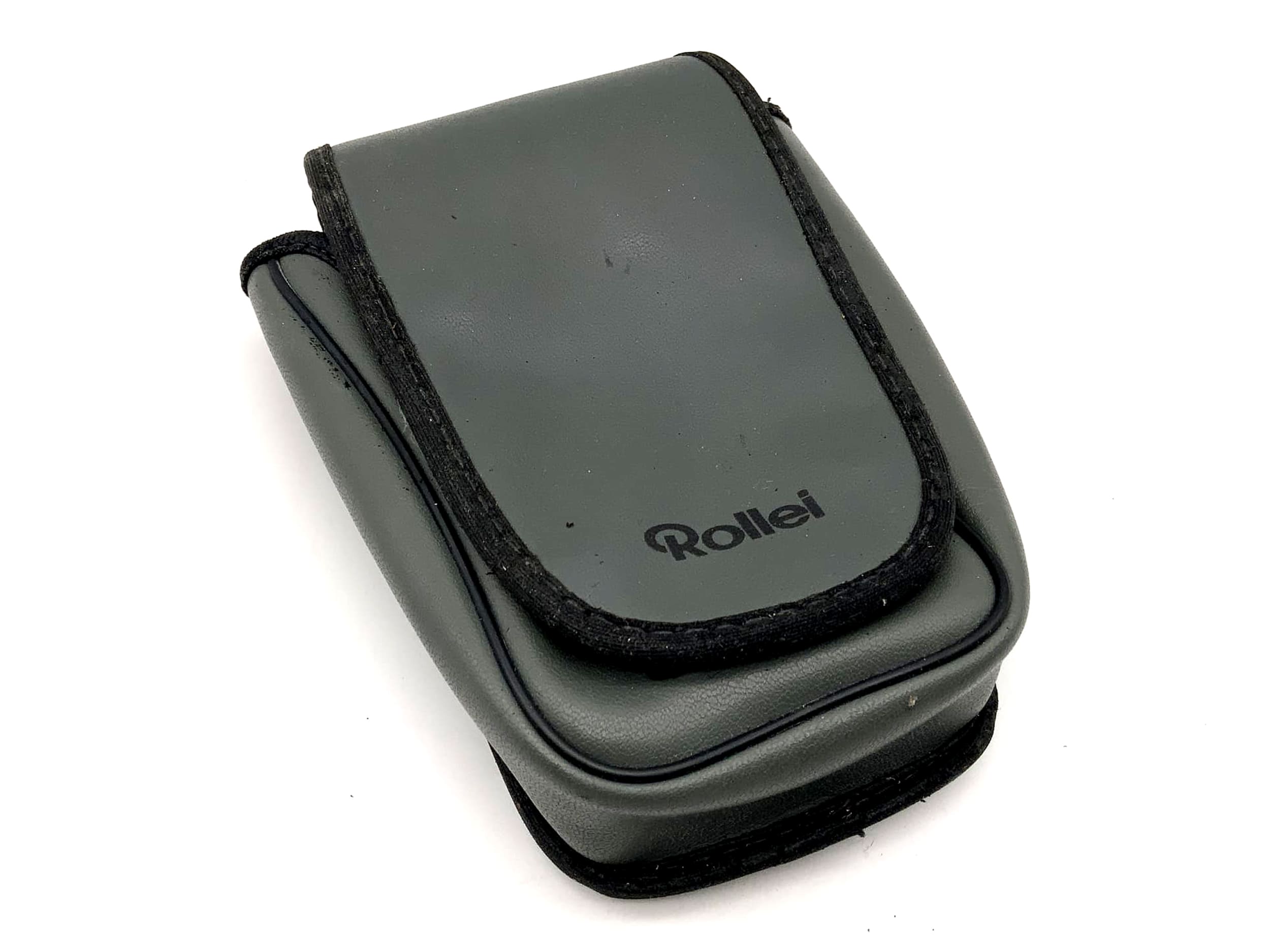 Rollei Leder Bereitschaftstasche grau Fototasche universell Kameratasche
