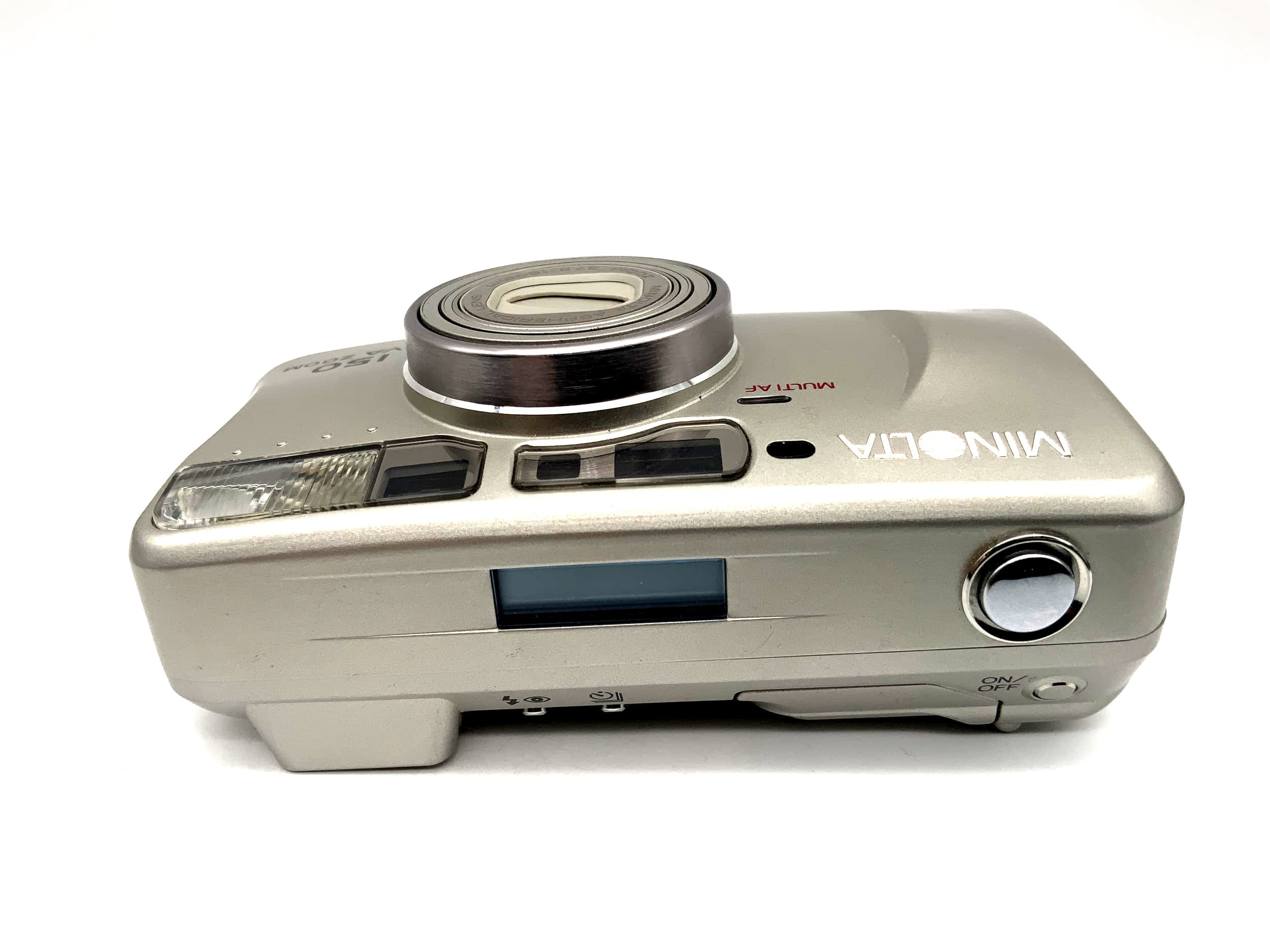 Minolta Riva Zoom 150 Point&Shoot mit Aspherical Lens 37.5-150mm 35mm Multi AF