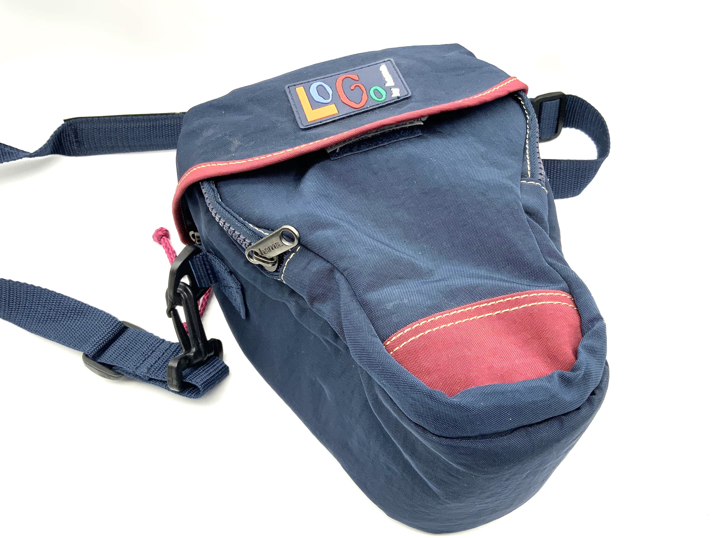 Logo by hama Kameratasche blau Kamera Bag universell Umhängetasche V-förmig