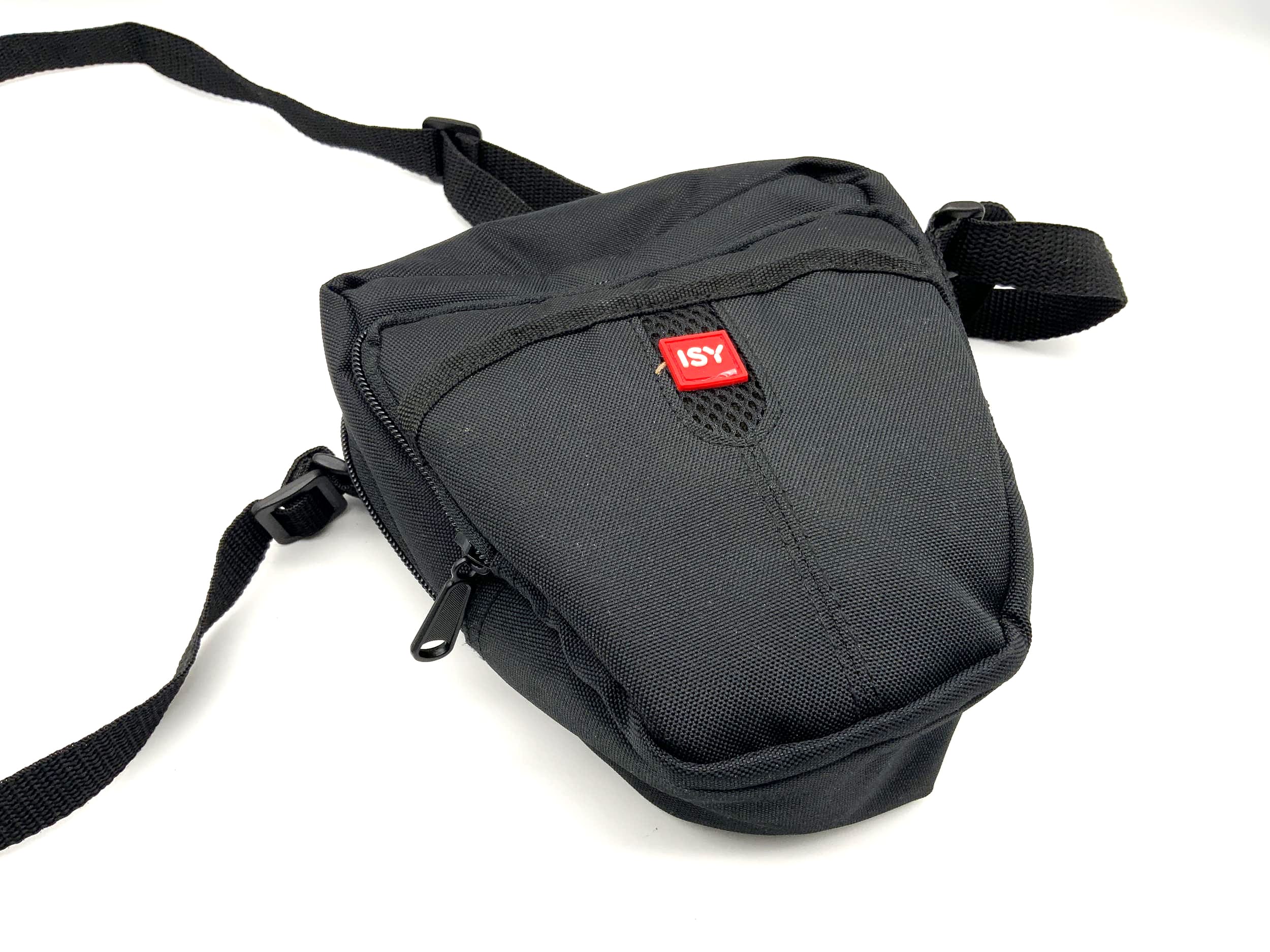 ISY Kameratasche schwarz Kamera Bag universell Umhängetasche V-förmig