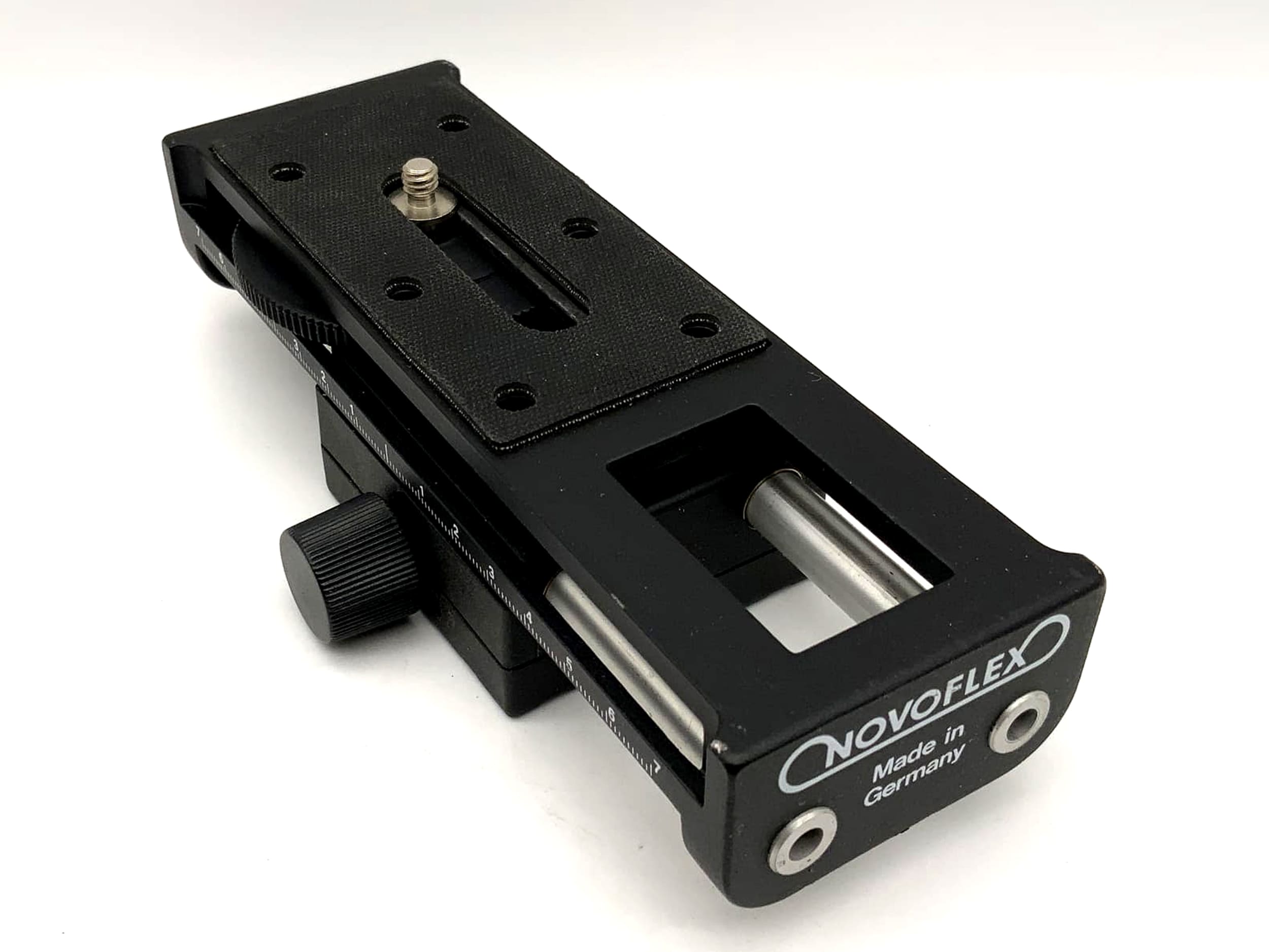 Novoflex Einstellschlitten Castel K focusing Rack Stereoschlitten in OVP