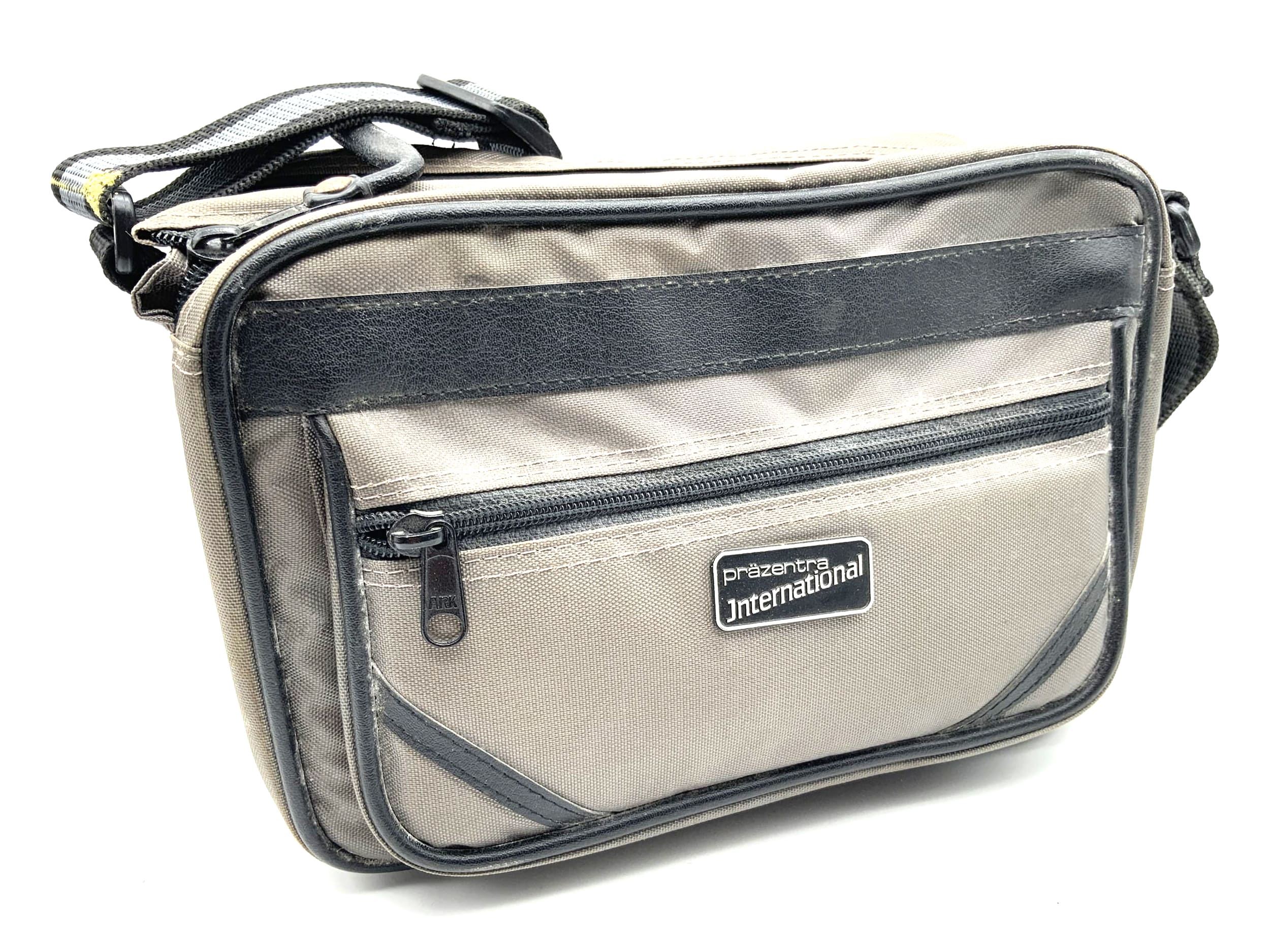 Präzentra international ca.25x18x12cm Kameratasche grau universell Umhängetasche