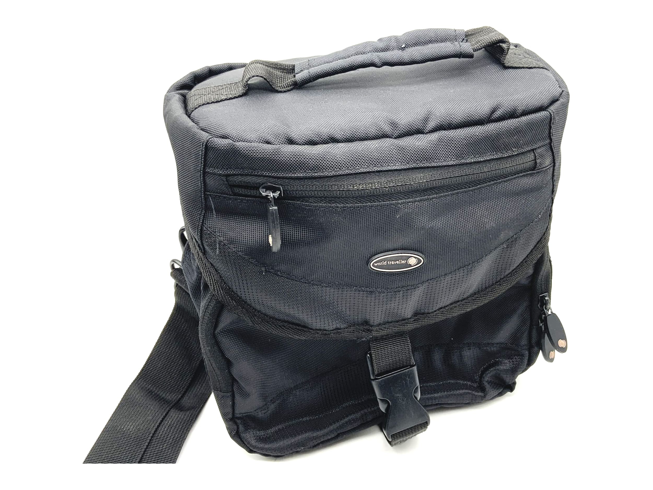 World Traveler ca.20x20x12cm Kameratasche schwarz universell Umhängetasche