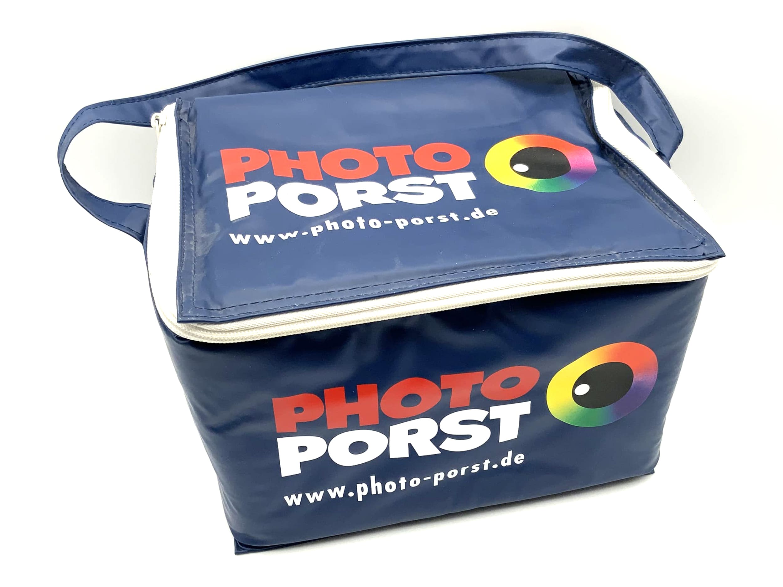 Porst ca.20x16x16cm Kameratasche blau Kamera Bag universell Umhängetasche