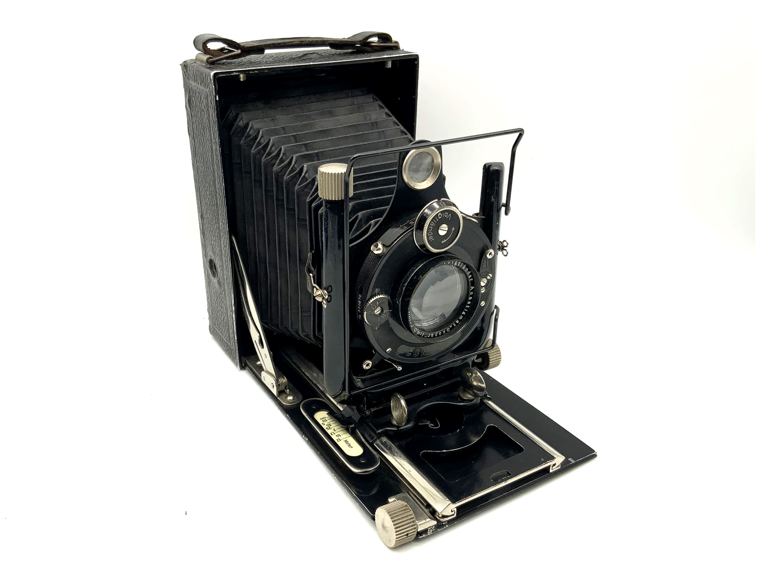 Voigtländer Avus Plattenkamera mit Anastigmat Skopar 1:4.5 F=13,5cm Compur