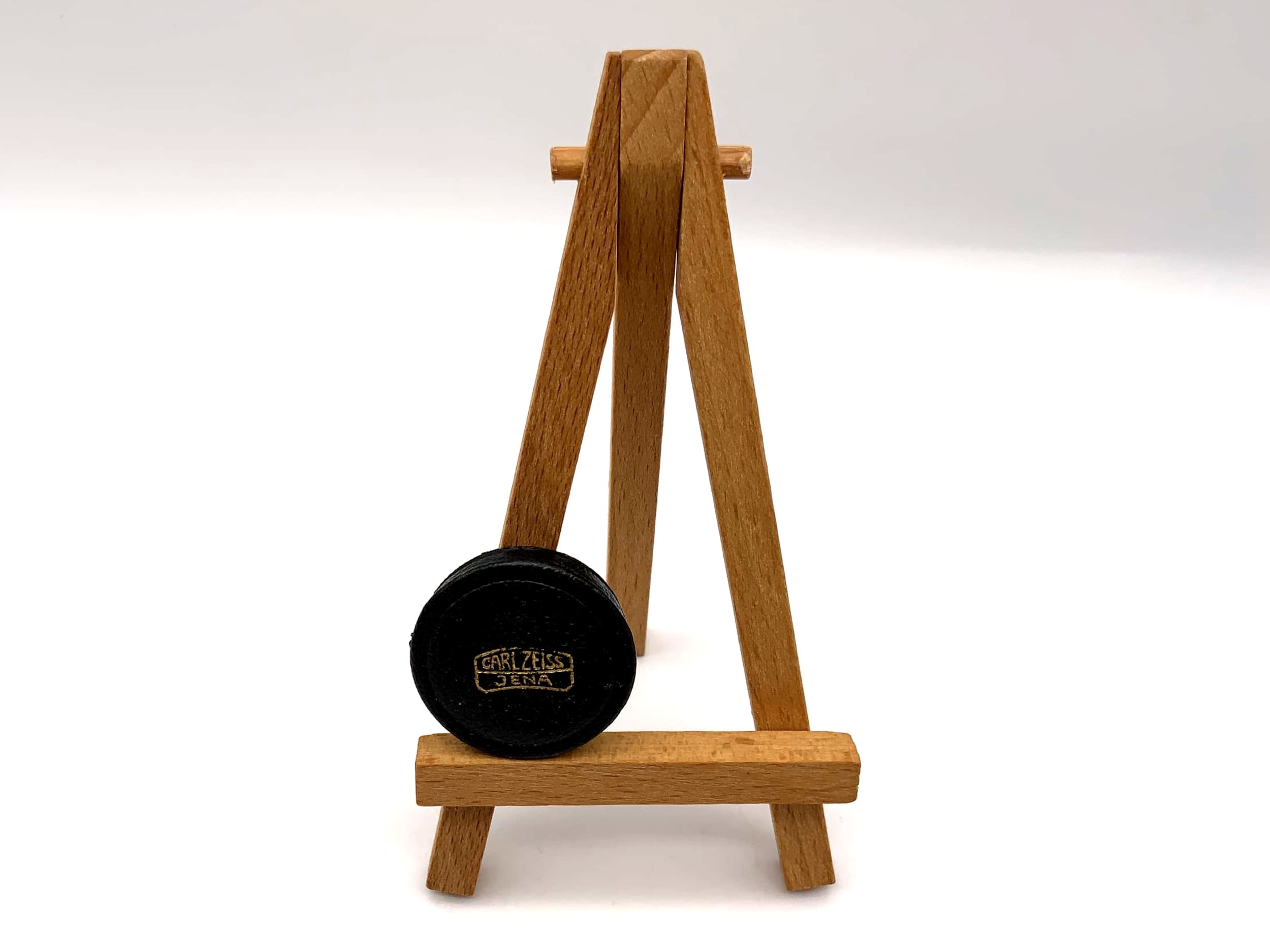 Carl Zeiss Jena Objektivfrontdeckel 27mm Leder Objektivdeckel Kappe lens cap