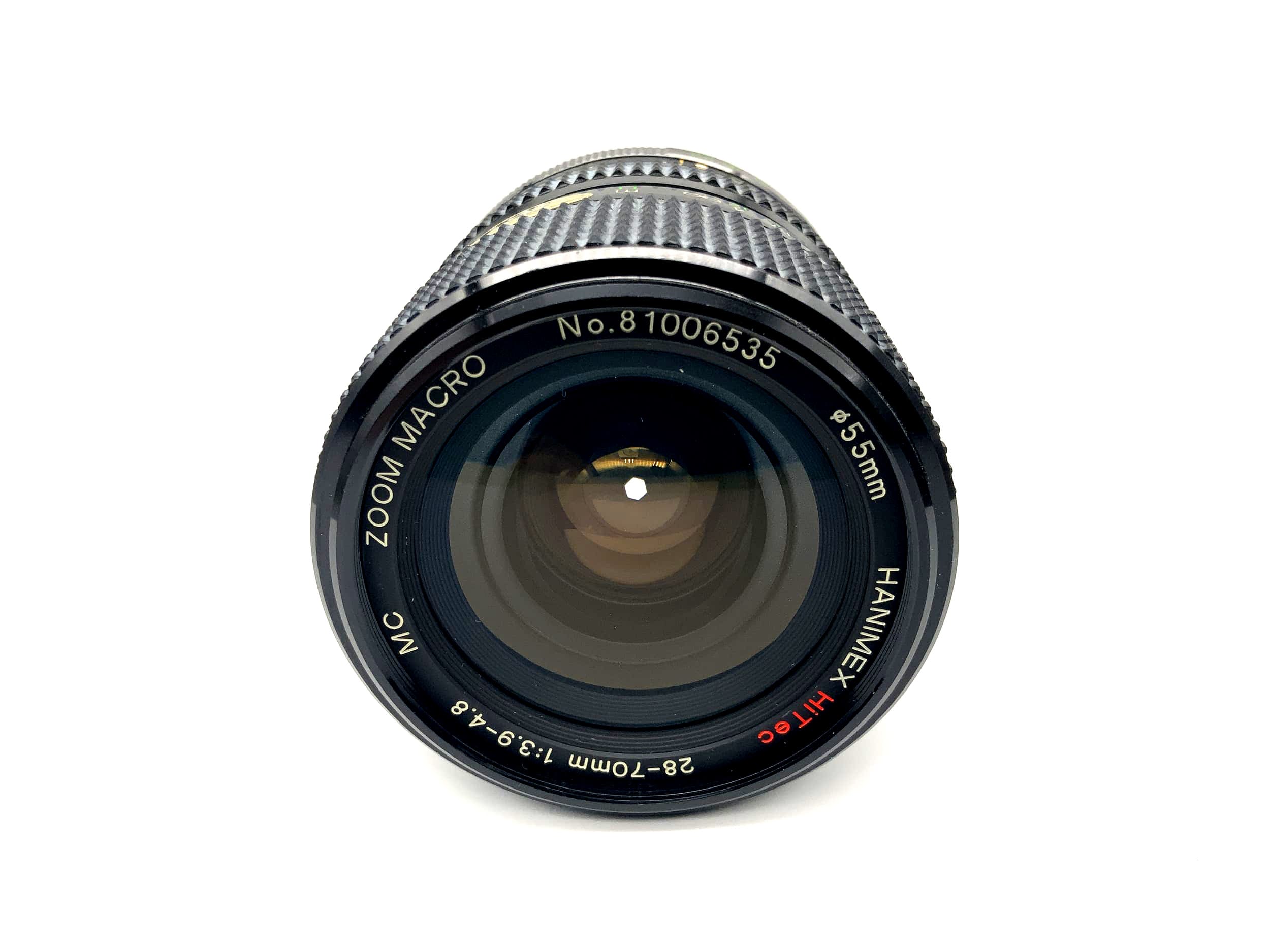 Hanimex 28-70mm 1:3.9-4.8 Objektiv Hi Tec MC Multi Coating Lens (M42)