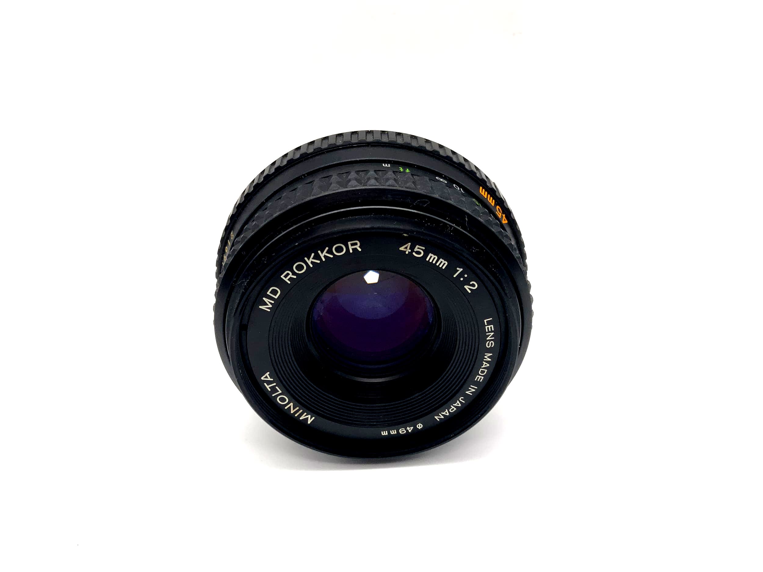 Minolta 45mm 1:2 Objektiv MD Rokkor Kamera Camera Lens (Minolta MD)