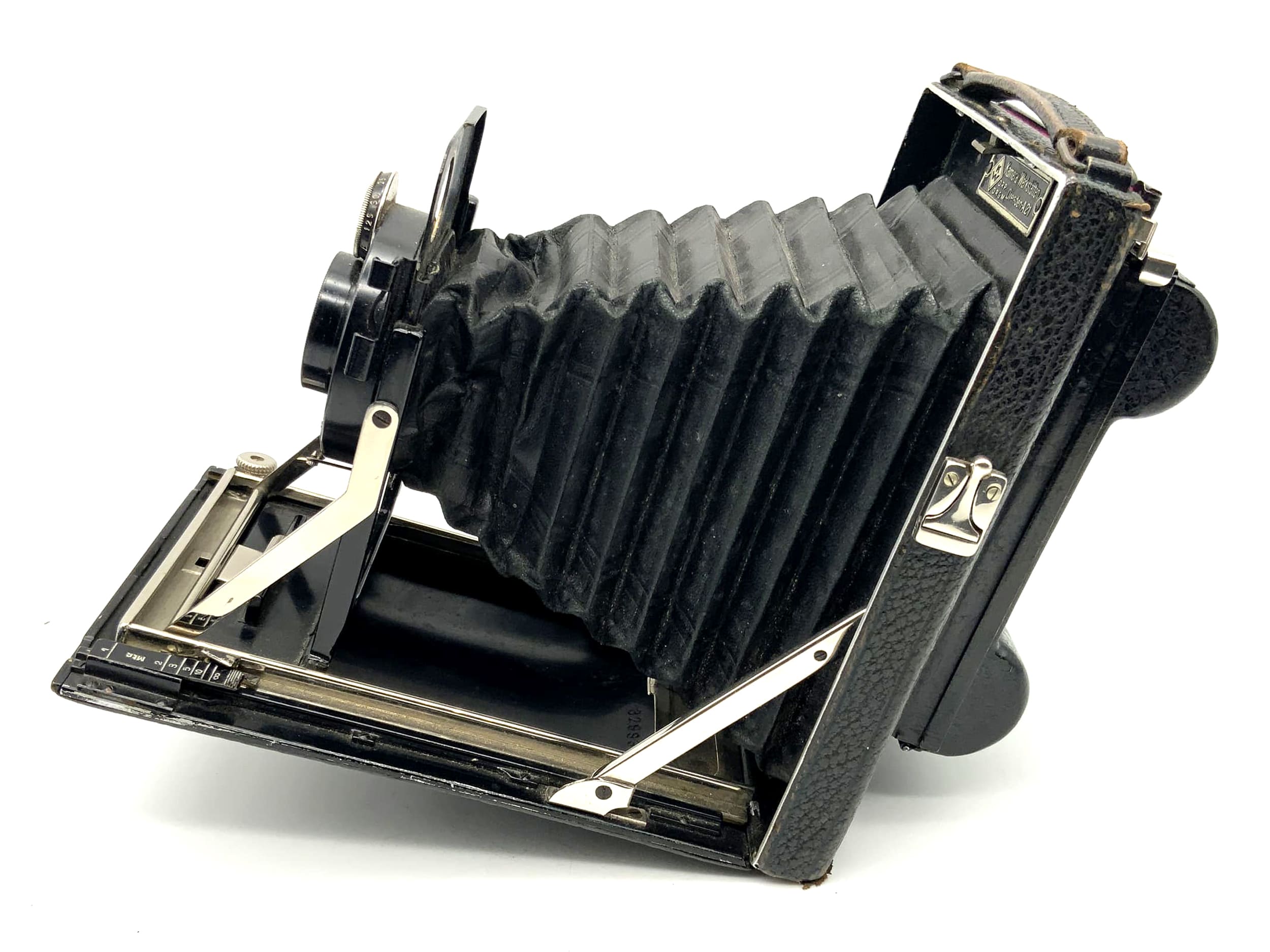 KW Patent Etui Plattenkamera Radionar 6.3/13,5cm mit Rollex Patent für Rollfilm