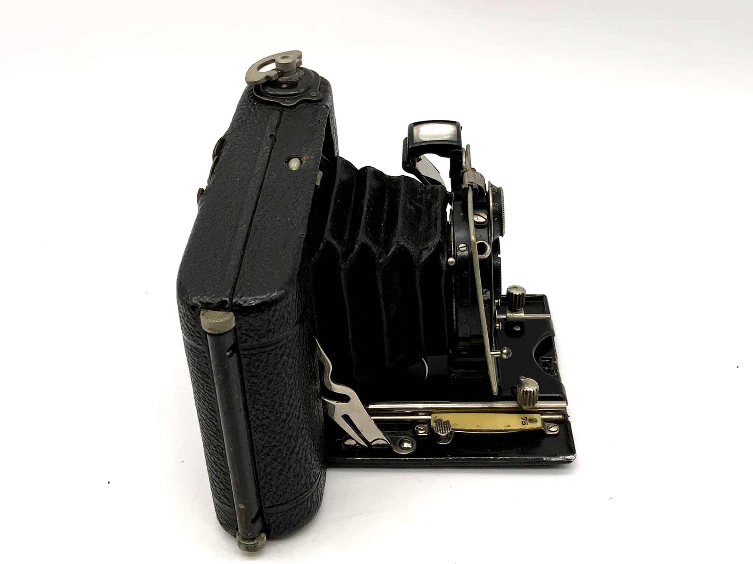 Ica Icarette Klappkamera mit Dominar 1:4.5 F=7,5cm Compur 6x6 Analogkamera