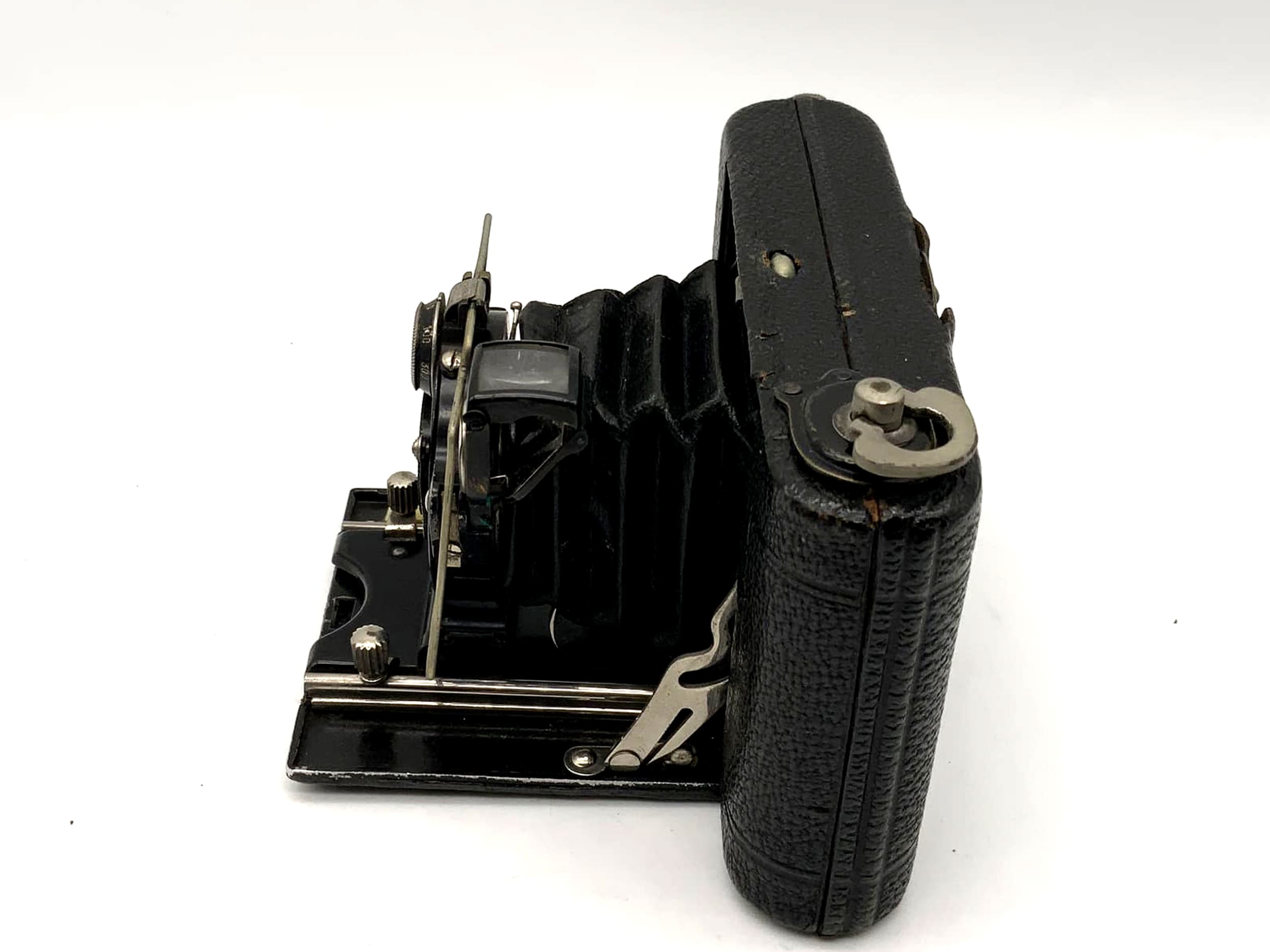 Ica Icarette Klappkamera mit Dominar 1:4.5 F=7,5cm Compur 6x6 Analogkamera