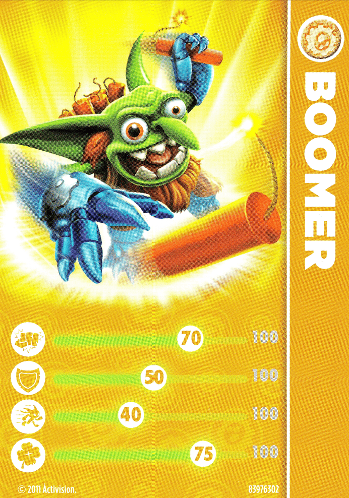 Skylanders Spyros Adventure Boomer Karte