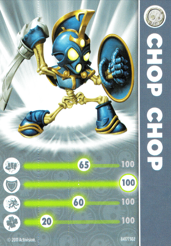 Skylanders Spyros Adventure Chop Chop Karte