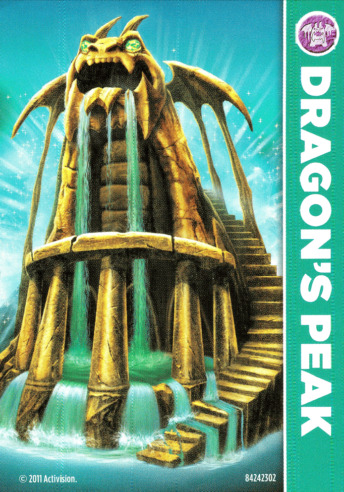 Skylanders Spyros Adventure Dragons Peak Karte