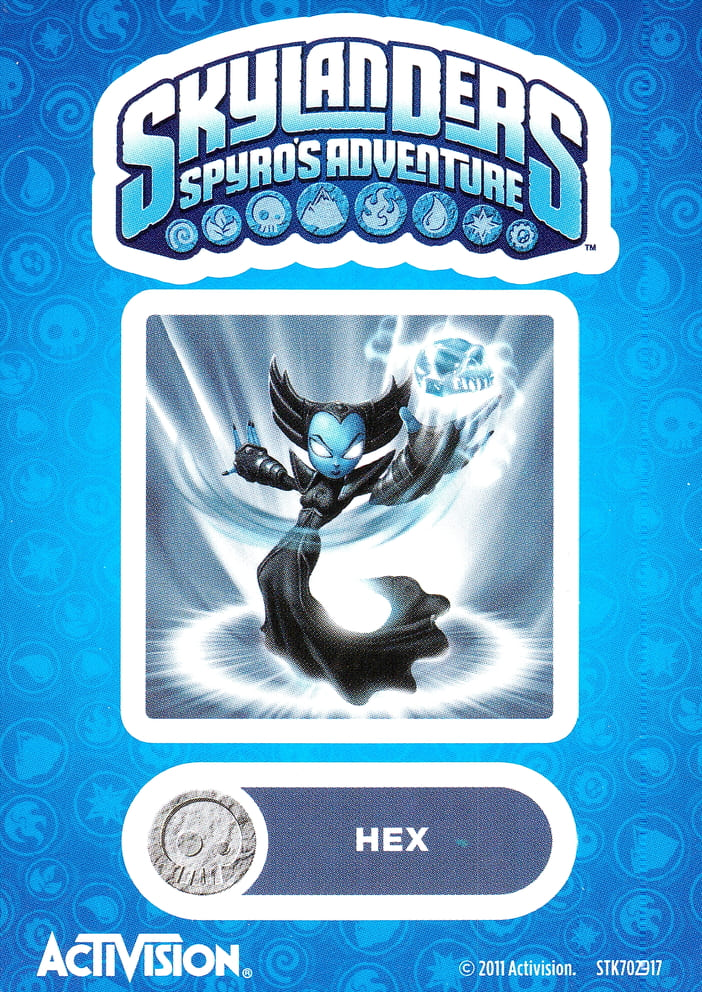 Skylanders Spyros Adventure Hex Aufkleber