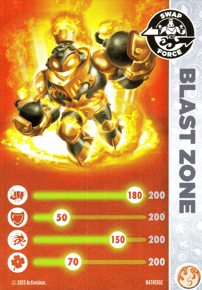 Skylanders Swap Force Blast Zone Karte