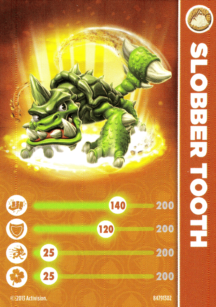 Skylanders Swap Force Slobber Tooth Karte