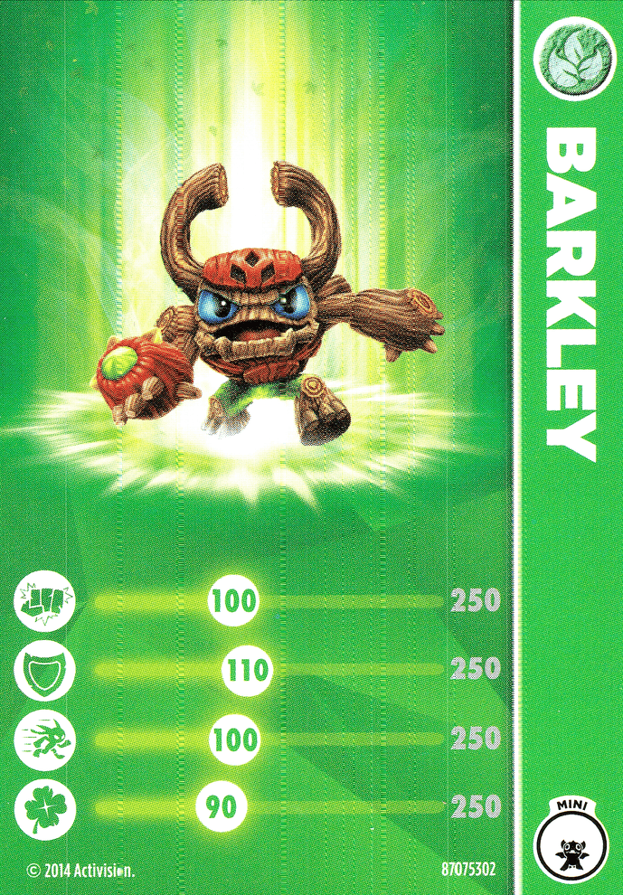 Skylanders Trap Team Barkley Karte