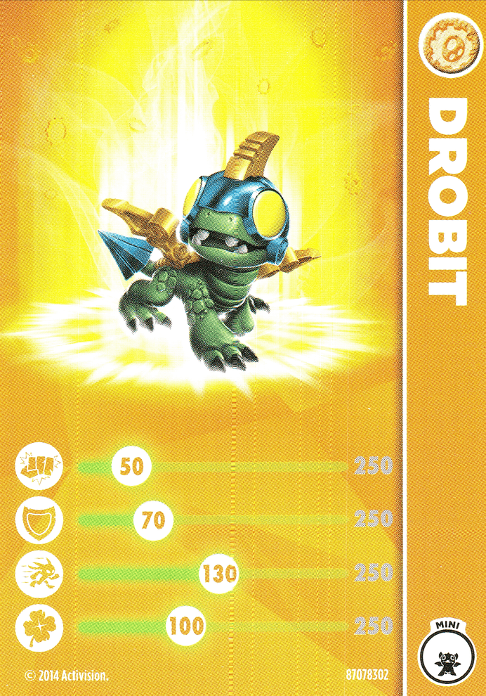 Skylanders Trap Team Drobit Karte