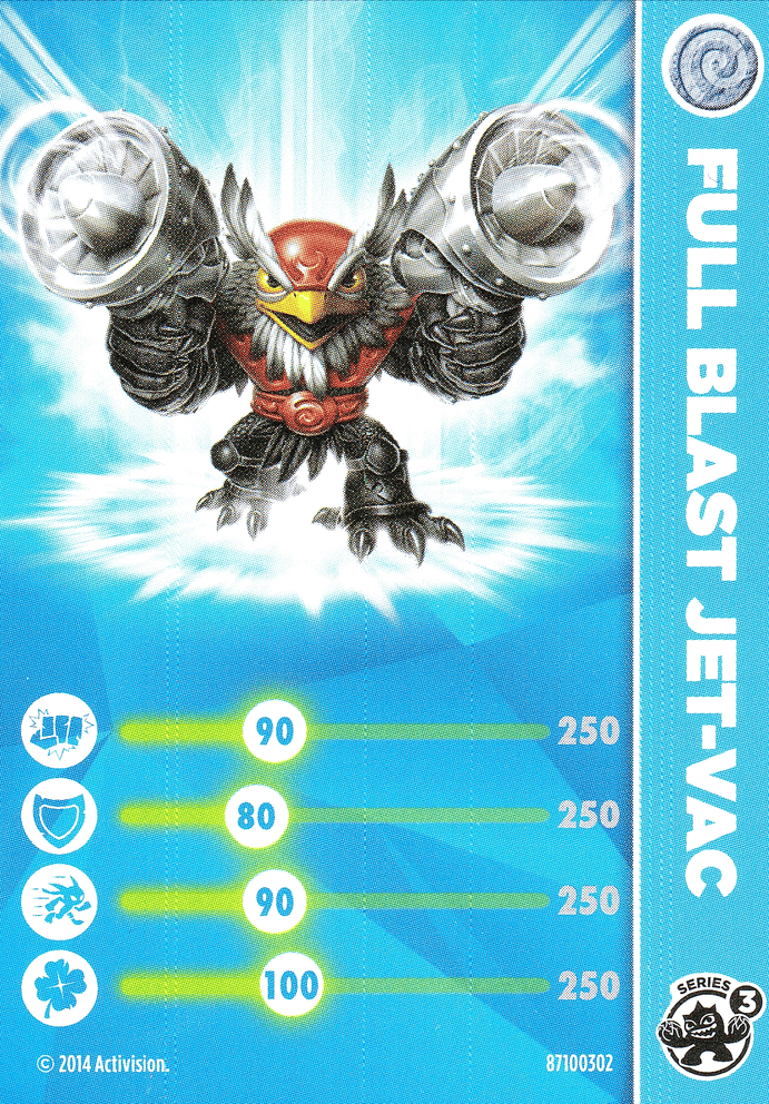 Skylanders Trap Team Full Blast Jet-Vac Karte