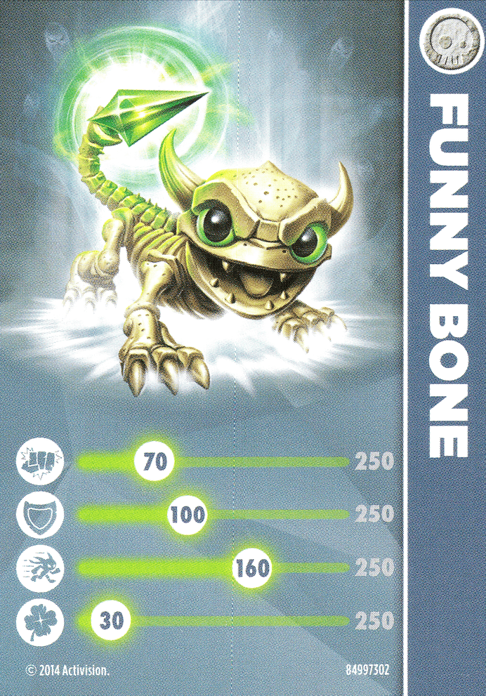 Skylanders Trap Team Funny Bone Karte
