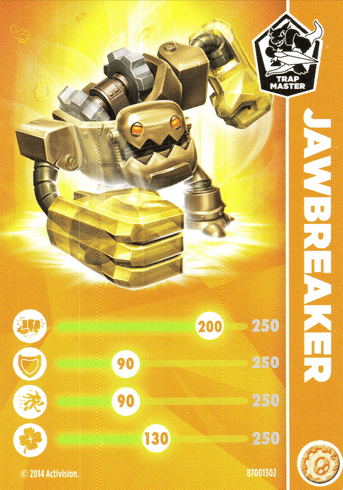 Skylanders Trap Team Jawbreaker Karte