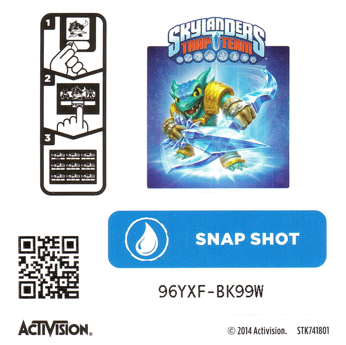 Skylanders Trap Team Snap Shot Aufkleber