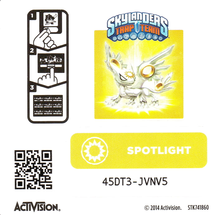 Skylanders Trap Team Spotlight Aufkleber