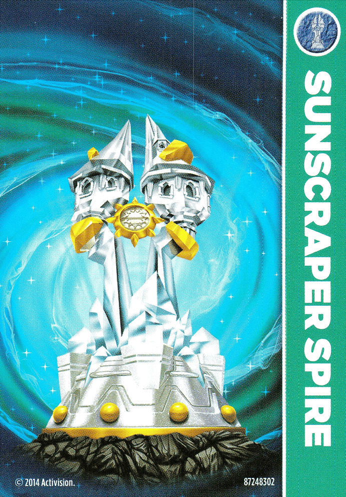 Skylanders Trap Team Sunscraper Spire Karte