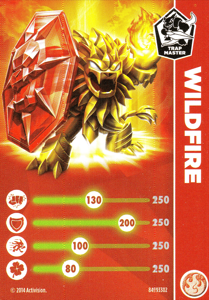 Skylanders Trap Team Wildfire Karte