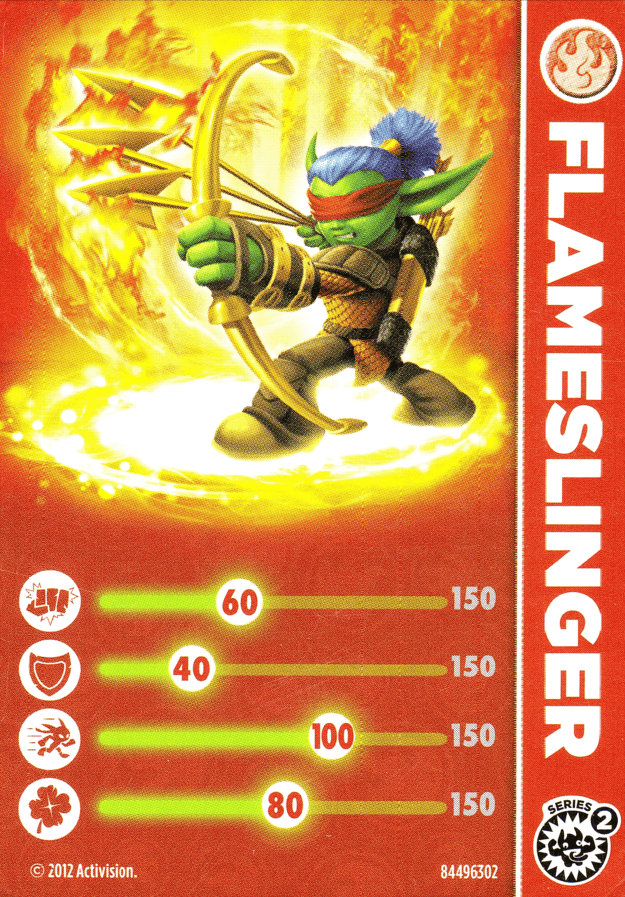 Skylanders Giants Flameslinger Karte