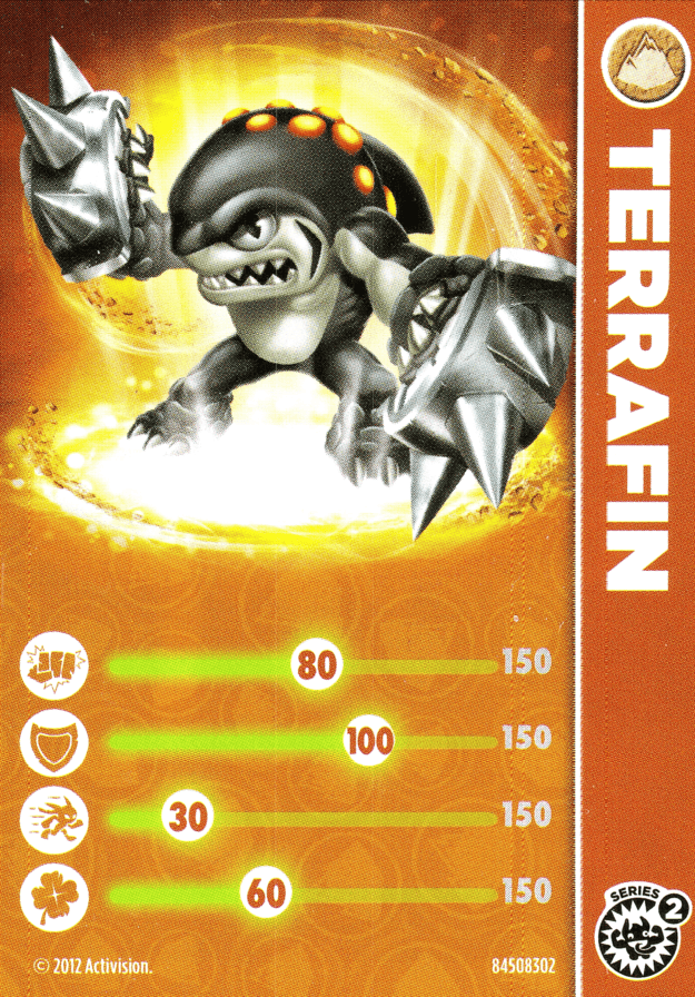 Skylanders Giants Terrafin Karte