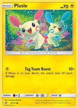 Plusle⁣ - Shining Legends⁣ (Common)⁣ [33]