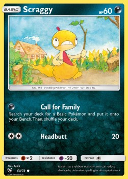 Scraggy⁣ - Shining Legends⁣ (Common)⁣ [50]