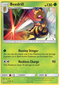 Beedrill⁣ - Team Up⁣ (Rare)⁣ [5]