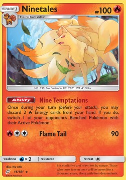 Ninetales⁣ - Team Up⁣ (Rare)⁣ [16]