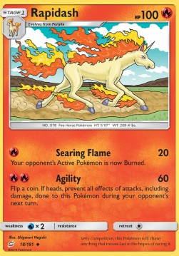 Rapidash⁣ - Team Up⁣ (Uncommon)⁣ [18]