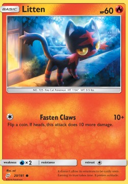 Litten⁣ - Team Up⁣ (Common)⁣ [20]