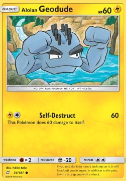 Alolan Geodude⁣ - Team Up⁣ (Common)⁣ [34]