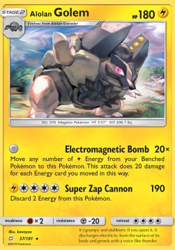 Alolan Golem⁣ - Team Up⁣ (Rare)⁣ [37]