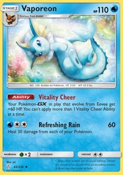 Vaporeon⁣ - Cosmic Eclipse⁣ (Uncommon)⁣ [42]